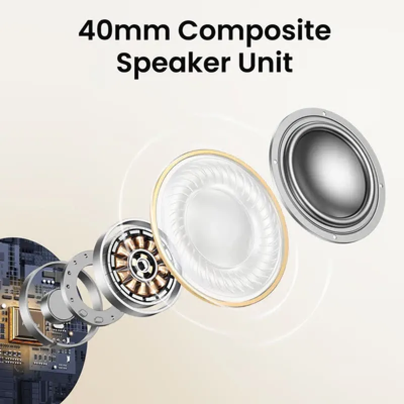 UGREEN HiTune Max5 Headphones wireless in-ear with hybrid ANC noise cancellation - White UGREEN HiTune Max5 Headphones wireless in-ear with hybrid ANC noise cancellation - White