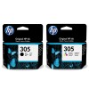 HP 305 Black & Tri-Colour Ink Cartridge Multipack HP 305 Black & Tri-Colour Ink Cartridge Multipack