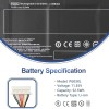 Wefly PG03XL Laptop Battery Compatible for HP Gaming 15-dk0xxx 15-dk1xxx 15-dk2xxx 15-ec0xxx 15-ec1xxx 15-ec2xxx 16-a0xxx 15-dk0015la 15-dk0001la 15-dk0001la 15-dk0001la 15-dk0001la 0007ng HSTNN-DB9G