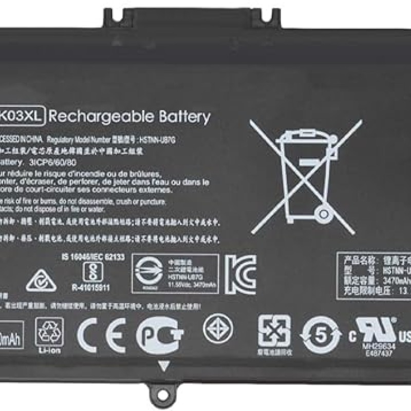 BK03XL Battery for HP Pavilion X360 14-BA000 14M-BA000:18m t-ba011dx 18m t-ba013dx 18m t-ba015dx 18ft-ba114dx 14-ba253cl 14-ba125cl 14-ba175nr 14-ba051cl 916366-421 541 916811-855 HST5 NN-LB7S UB7G BK03XL Battery for HP Pavilion X360 14-BA000 14M-BA000:18m t-ba011dx 18m t-ba013dx 18m t-ba015dx 18ft-ba114dx 14-ba253cl 14-ba125cl 14-ba175nr 14-ba051cl 916366-421 541 916811-855 HST5 NN-LB7S UB7G