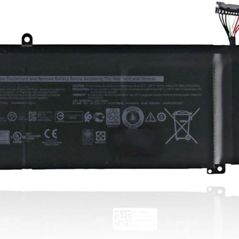 1F22N 0JJPFK 08622M XRGXX 06YV0V Laptop Battery Replacement for Dell M15 M17 R1 G7 7590 7790 G5 5590-D2783W D2743B D2865B D2863W D2843W 2W D288. 43 W (15.2 V 60 Wh 3750 mAh) 1F22N 0JJPFK 08622M XRGXX 06YV0V Laptop Battery Replacement for Dell M15 M17 R1 G7 7590 7790 G5 5590-D2783W D2743B D2865B D2863W D2843W 2W D288. 43 W (15.2 V 60 Wh 3750 mAh)