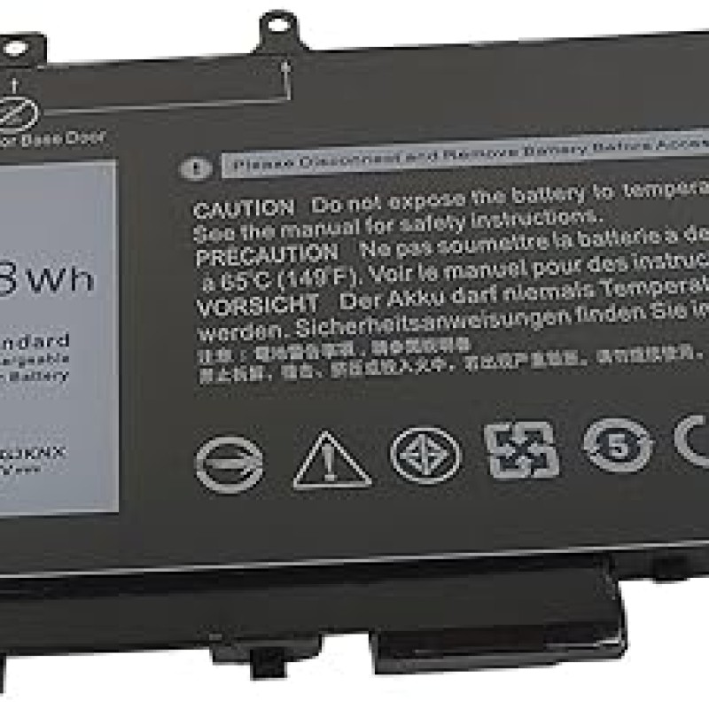 7.6V 68Wh GJKNX Laptop Battery for Dell Latitude 5480 5280 5590 5490 E5480 E5580 E5490 E5590, Precision 15 3520 3530, GD1JP 0GD1JP DY9NT 0DY9NT T 5YHR4451-BBZG