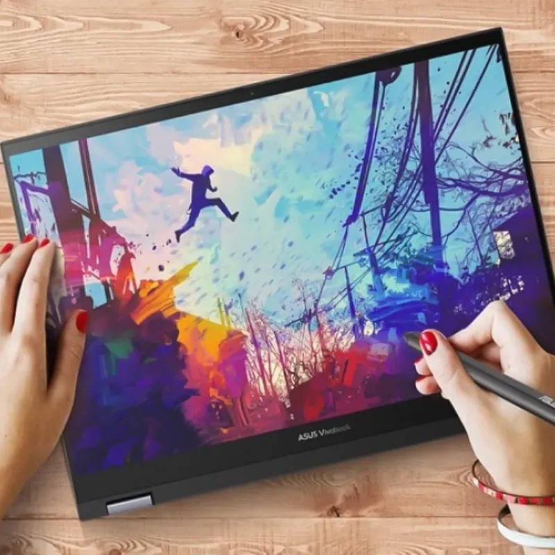 ASUS Vivobook S 14 Flip TN3402YA-LZ007W Laptop (AMD Ryzen 7-7730U - 8GB Ram - M.2 NVMe 512GB - AMD Radeon Graphics - 14.0 Inch WUXGA IPS Touchscreen 60Hz - Stylus ASUS Pen - Win11) - Silver ASUS Vivobook S 14 Flip TN3402YA-LZ007W Laptop (AMD Ryzen 7-7730U - 8GB Ram - M.2 NVMe 512GB - AMD Radeon Graphics - 14.0 Inch WUXGA IPS Touchscreen 60Hz - Stylus ASUS Pen - Win11) - Silver