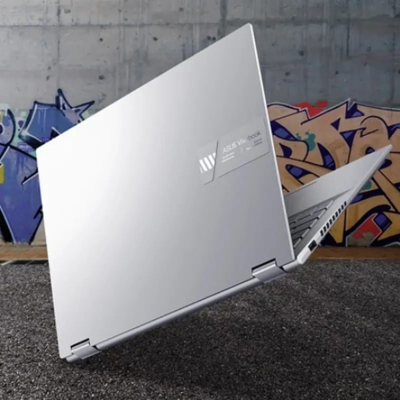 ASUS Vivobook S 14 Flip TN3402YA-LZ007W Laptop (AMD Ryzen 7-7730U - 8GB Ram - M.2 NVMe 512GB - AMD Radeon Graphics - 14.0 Inch WUXGA IPS Touchscreen 60Hz - Stylus ASUS Pen - Win11) - Silver ASUS Vivobook S 14 Flip TN3402YA-LZ007W Laptop (AMD Ryzen 7-7730U - 8GB Ram - M.2 NVMe 512GB - AMD Radeon Graphics - 14.0 Inch WUXGA IPS Touchscreen 60Hz - Stylus ASUS Pen - Win11) - Silver