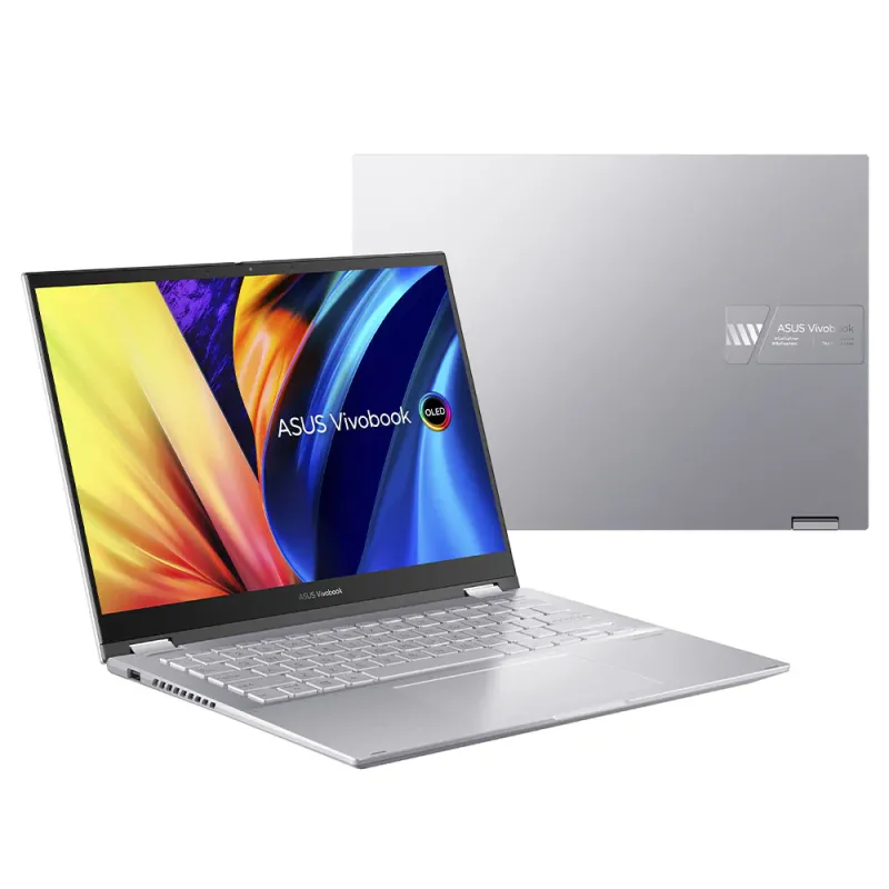 ASUS Vivobook S 14 Flip TN3402YA-LZ007W Laptop (AMD Ryzen 7-7730U - 8GB Ram - M.2 NVMe 512GB - AMD Radeon Graphics - 14.0 Inch WUXGA IPS Touchscreen 60Hz - Stylus ASUS Pen - Win11) - Silver ASUS Vivobook S 14 Flip TN3402YA-LZ007W Laptop (AMD Ryzen 7-7730U - 8GB Ram - M.2 NVMe 512GB - AMD Radeon Graphics - 14.0 Inch WUXGA IPS Touchscreen 60Hz - Stylus ASUS Pen - Win11) - Silver