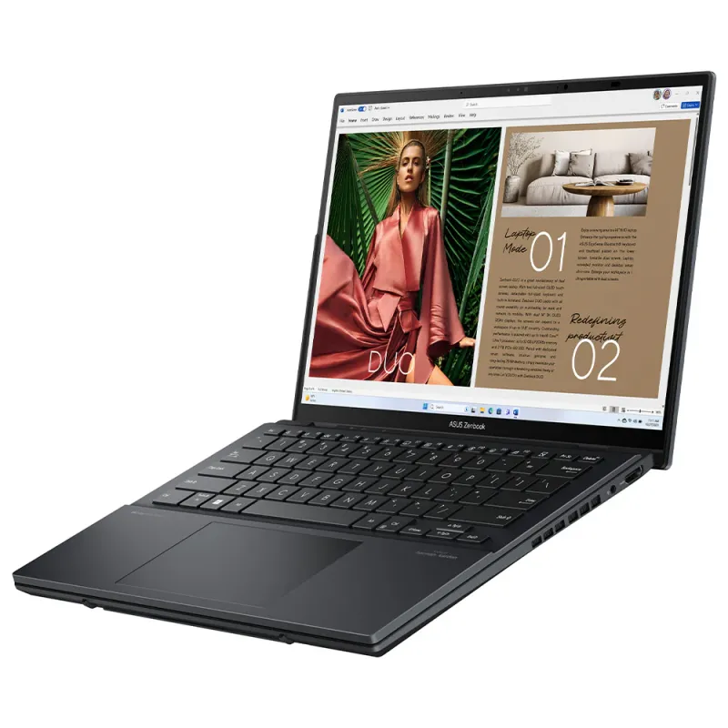 ASUS ZenBook DUO UX8406CA-OLED009WS Gaming Laptop (Intel Core Ultra 9 285H - 32GB Ram - M.2 NVMe 2TB - Intel Arc Graphics - 14.0 Inch 3K Touchscreen 120Hz - Stylus ASUS Pen - Laptop Sleeve - Win11) - Inkwell Gray ASUS ZenBook DUO UX8406CA-OLED009WS Gaming Laptop (Intel Core Ultra 9 285H - 32GB Ram - M.2 NVMe 2TB - Intel Arc Graphics - 14.0 Inch 3K Touchscreen 120Hz - Stylus ASUS Pen - Laptop Sleeve - Win11) - Inkwell Gray