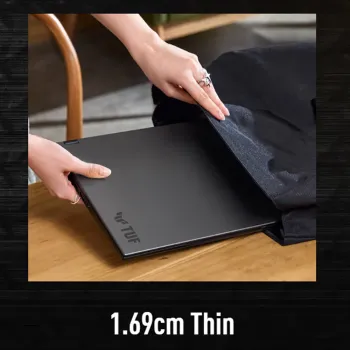 ASUS TUF Gaming A14 FA401UV-RG020W Laptop (AMD Ryzen 7-8845HS - 16GB Ram - M.2 NVMe 512GB - Nvidia RTX 4060 8GB - 14.0 Inch WQXGA IPS 165Hz- Win11) - Jaeger Gray