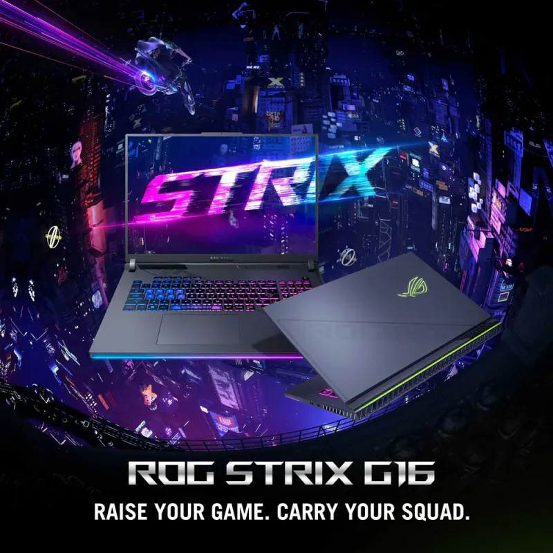 ASUS ROG Strix G16 G614JV-N3487W Laptop (Intel Core i7-13650HX - 16GB Ram - M.2 NVMe 1TB - Nvidia RTX 4060 8GB - 16.0 Inch WUXGA IPS 165Hz - Win11) - Eclipse Gray ASUS ROG Strix G16 G614JV-N3487W Laptop (Intel Core i7-13650HX - 16GB Ram - M.2 NVMe 1TB - Nvidia RTX 4060 8GB - 16.0 Inch WUXGA IPS 165Hz - Win11) - Eclipse Gray