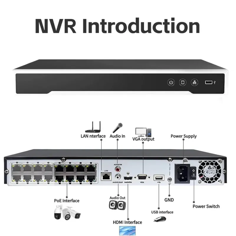Hikvision DS-7616NI-Q2/16P 4K NVR 16CH Hikvision DS-7616NI-Q2/16P 4K NVR 16CH