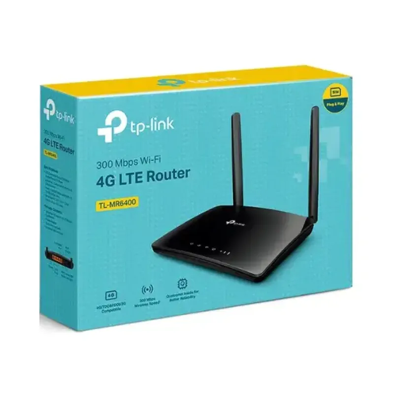 TP-Link TL-MR6400 Wireless Router, 4G LTE, 300 Mbps