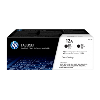 HP 12A Black Original LaserJet Toner Cartridge (Q2612A) HP 12A Black Original LaserJet Toner Cartridge (Q2612A)