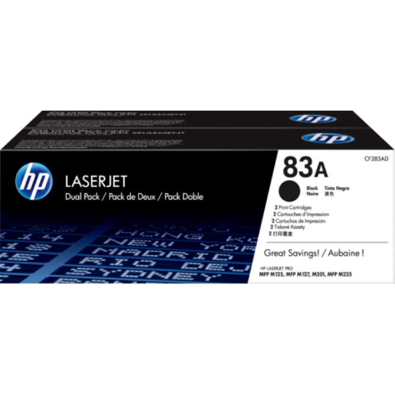 Toner HP 83AF black laserjet - Twin PACK Toner HP 83AF black laserjet - Twin PACK