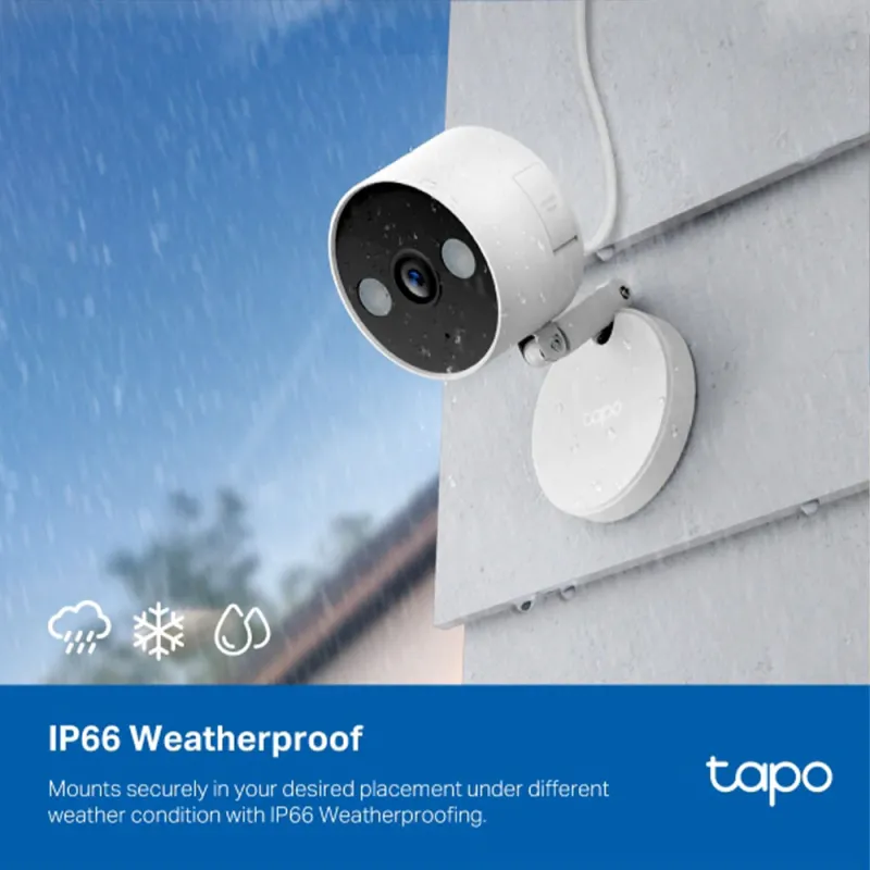 Tapo C120 Wi-Fi AI Indoor & Outdoor Security Camera 2K 4MP 3.17mm (Mic) (Full Color) Tapo C120 Wi-Fi AI Indoor & Outdoor Security Camera 2K 4MP 3.17mm (Mic) (Full Color)
