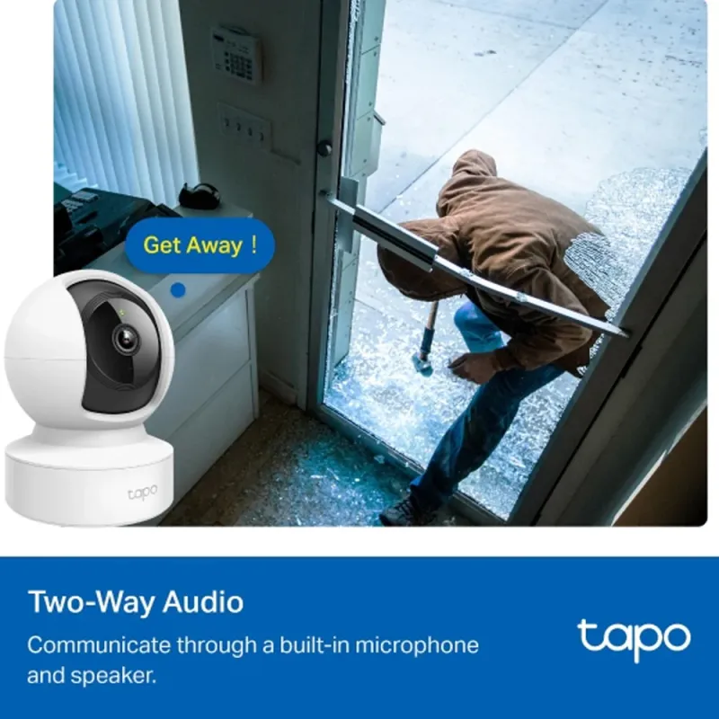 Tapo C202 V2 Wi-Fi Pan & Tilt Indoor Security Camera 2MP 3.83mm (Mic) Tapo C202 V2 Wi-Fi Pan & Tilt Indoor Security Camera 2MP 3.83mm (Mic)
