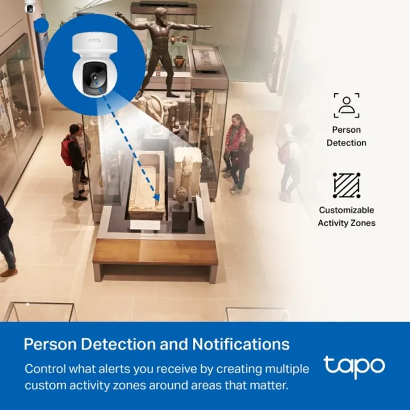Tapo C202 V2 Wi-Fi Pan & Tilt Indoor Security Camera 2MP 3.83mm (Mic) Tapo C202 V2 Wi-Fi Pan & Tilt Indoor Security Camera 2MP 3.83mm (Mic)