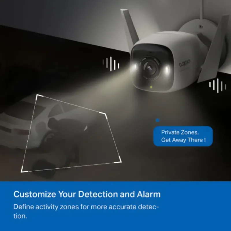 Tapo C325WB V2 Wi-Fi Outdoor Security Camera 2K 4MP 4.1mm (Mic) (Full Color) Tapo C325WB V2 Wi-Fi Outdoor Security Camera 2K 4MP 4.1mm (Mic) (Full Color)