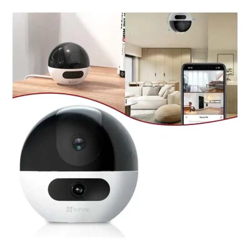 EZVIZ C7 Dual Smart Home Security Camera – Dual-Lens 360° Coverage | White & Black EZVIZ C7 Dual Smart Home Security Camera – Dual-Lens 360° Coverage | White & Black
