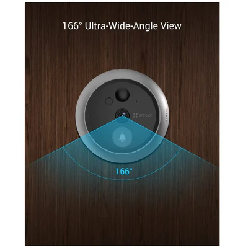 EZVIZ CP4 Wire-Free Peephole Doorbell - Smart Video Doorbell with 1080p Camera, Motion Detection, Black EZVIZ CP4 Wire-Free Peephole Doorbell - Smart Video Doorbell with 1080p Camera, Motion Detection, Black
