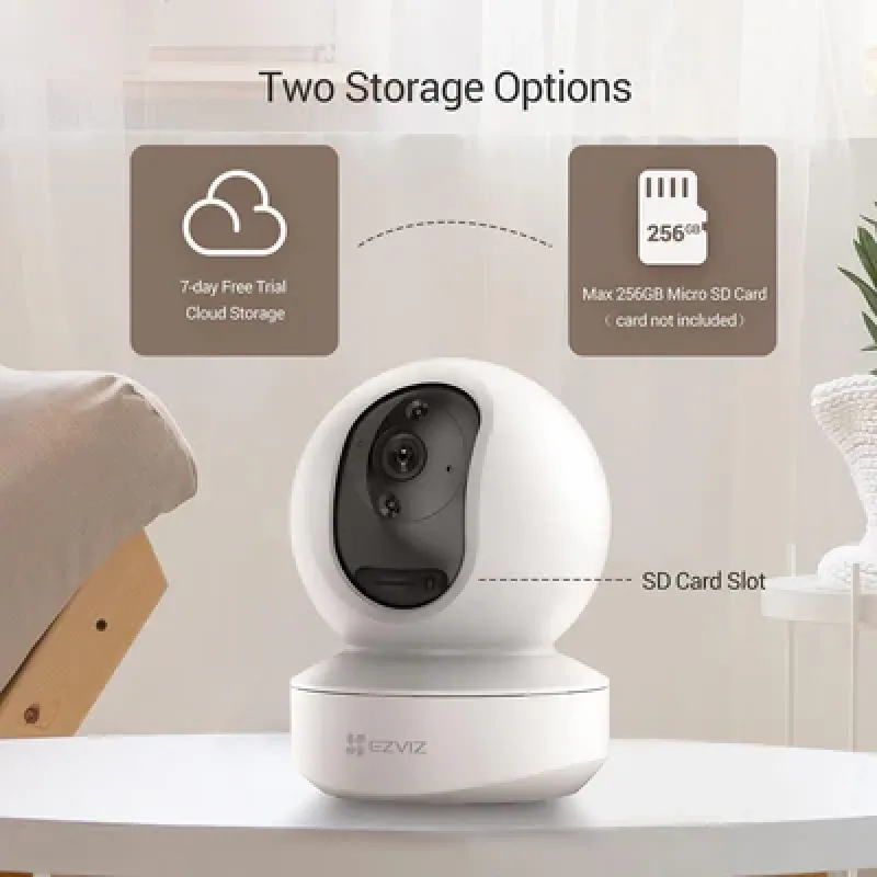 EZVIZ TY1 Pro Smart Home Camera Security - White - Black EZVIZ TY1 Pro Smart Home Camera Security - White - Black