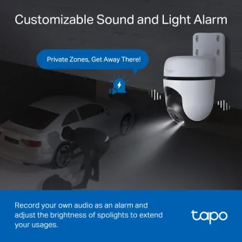 Tapo TC41 V2.0 Wi-Fi Pan & Tilt Outdoor Security Camera 2K 3MP 3.9mm (Mic) Tapo TC41 V2.0 Wi-Fi Pan & Tilt Outdoor Security Camera 2K 3MP 3.9mm (Mic)