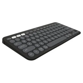 Logitech PEBBLE KEYS 2 K380s Slim, Minimalist Bluetooth Keyboard With Customizable Keys - Black Logitech PEBBLE KEYS 2 K380s Slim, Minimalist Bluetooth Keyboard With Customizable Keys - Black