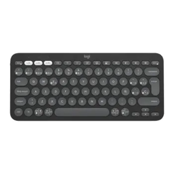 Logitech PEBBLE KEYS 2 K380s Slim, Minimalist Bluetooth Keyboard With Customizable Keys - Black Logitech PEBBLE KEYS 2 K380s Slim, Minimalist Bluetooth Keyboard With Customizable Keys - Black
