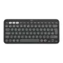 Logitech PEBBLE KEYS 2 K380s Slim, Minimalist Bluetooth Keyboard With Customizable Keys - Black
