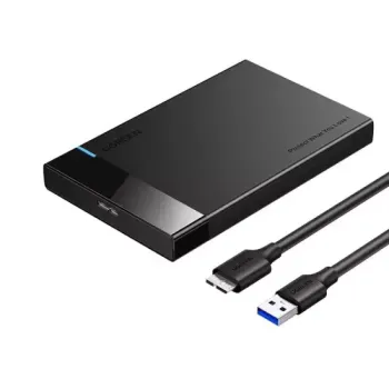 UGREEN 2.5" Hard Drive Enclosure USB 3.0 to SATA III for 2.5 Inch SSD & HDD 9.5mm 7mm External Hard Drive Enclosure Support Max 6TB with UASP Compatible with WD Seagate Toshiba Samsung Hitachi - Black UGREEN 2.5" Hard Drive Enclosure USB 3.0 to SATA III for 2.5 Inch SSD & HDD 9.5mm 7mm External Hard Drive Enclosure Support Max 6TB with UASP Compatible with WD Seagate Toshiba Samsung Hitachi - Black