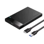 UGREEN 2.5" Hard Drive Enclosure USB 3.0 to SATA III for 2.5 Inch SSD & HDD 9.5mm 7mm External Hard Drive Enclosure Support Max 6TB with UASP Compatible with WD Seagate Toshiba Samsung Hitachi - Black