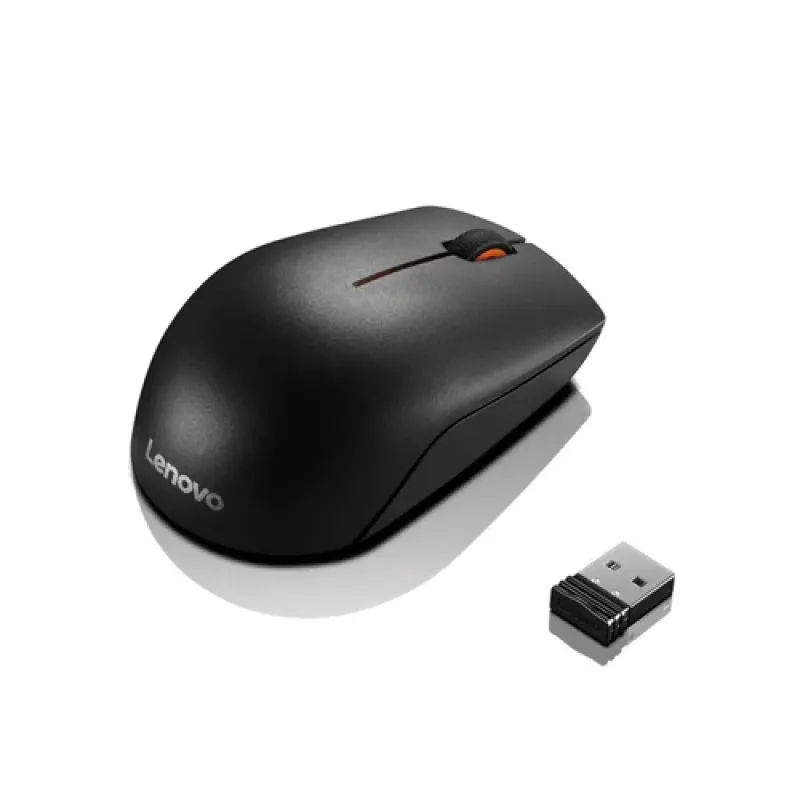 Lenovo 300 Wireless Compact Mouse Compact Mouse, Optical sensor with 1000 DPI resolution, Compact and portable design - Black Lenovo 300 Wireless Compact Mouse Compact Mouse, Optical sensor with 1000 DPI resolution, Compact and portable design - Black