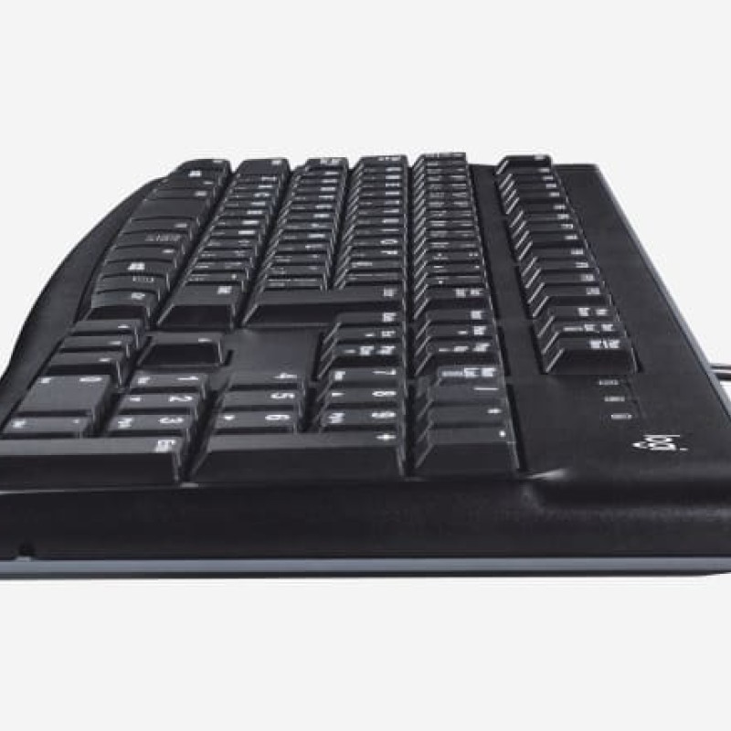 Logitech K120 Wired Keyboard, Arabic Layout, USB – Comfortable & Durable Typing - Black Logitech K120 Wired Keyboard, Arabic Layout, USB – Comfortable & Durable Typing - Black