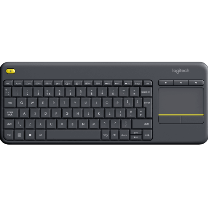 Logitech K400 Plus Wireless Touch Keyboard - Black Logitech K400 Plus Wireless Touch Keyboard - Black