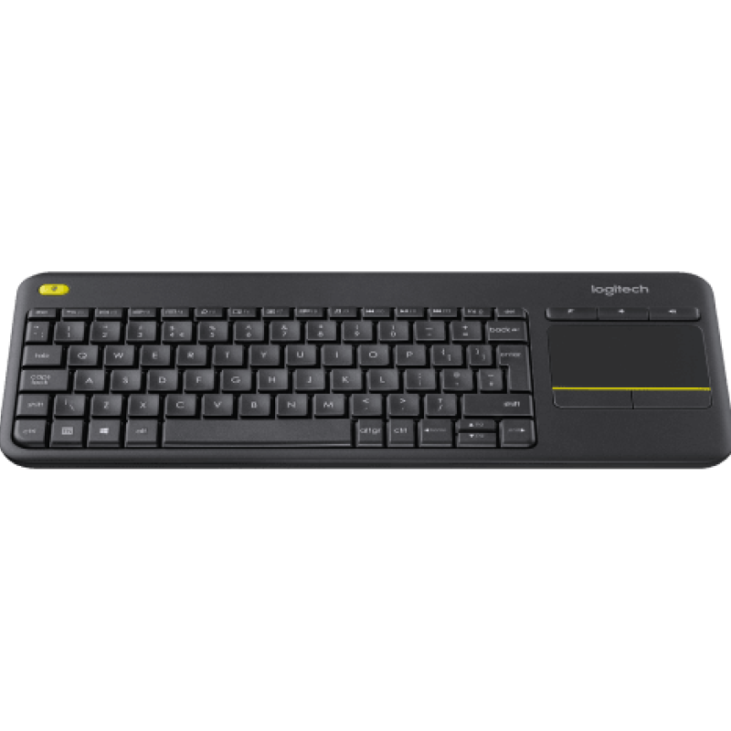 Logitech K400 Plus Wireless Touch Keyboard - Black