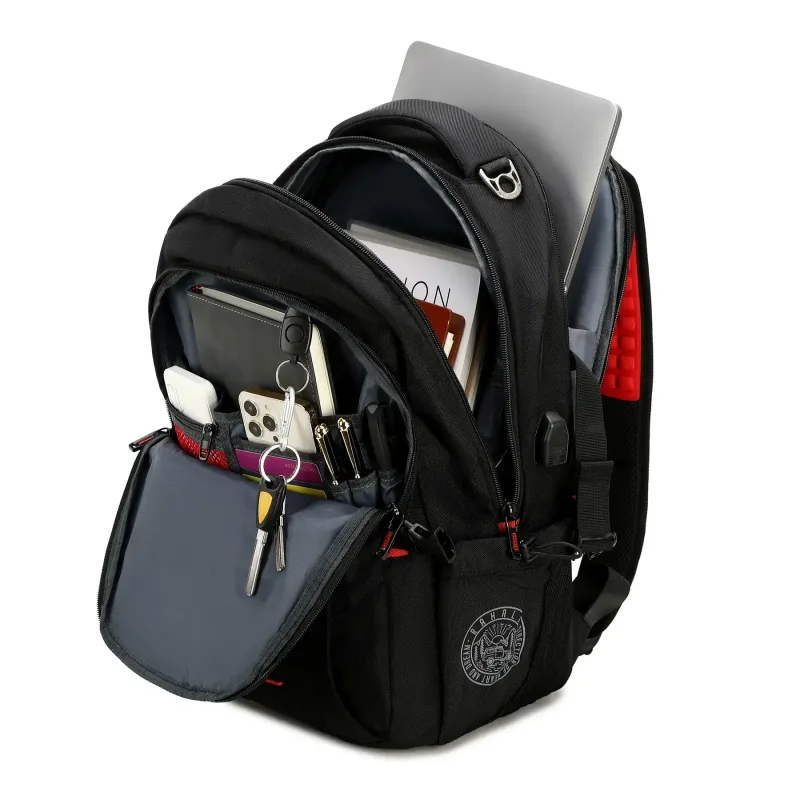 Rahala BR00740 laptop backpack-Black Rahala BR00740 laptop backpack-Black