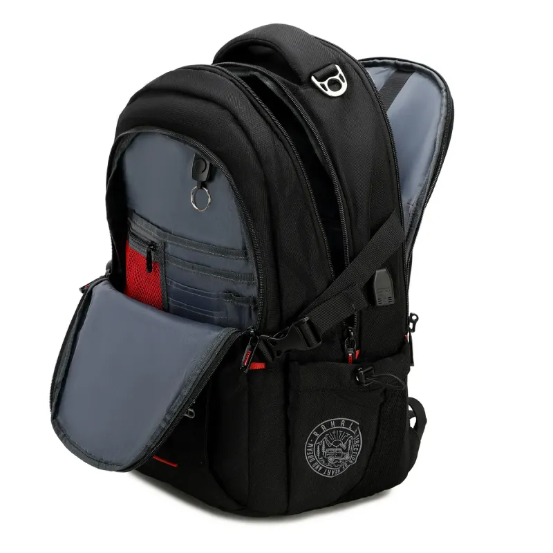 Rahala BR00740 laptop backpack-Black Rahala BR00740 laptop backpack-Black