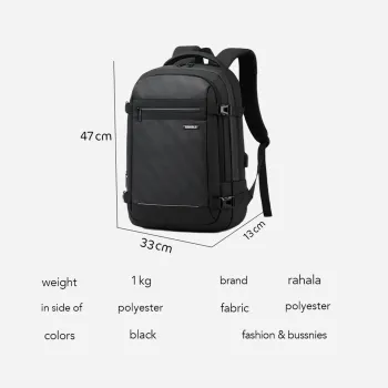 Rahala EF91M laptop backpack-Black