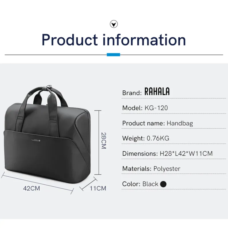 Rahala KG-120 laptop backpack-Black Rahala KG-120 laptop backpack-Black