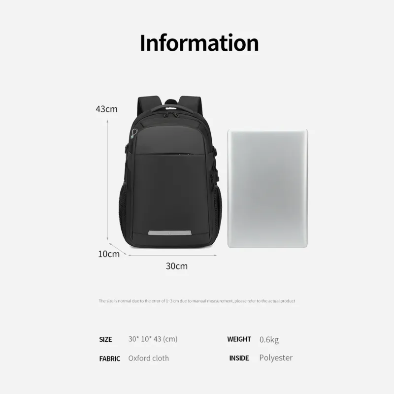 Rahala RAL 2300 laptop backpack-Black Rahala RAL 2300 laptop backpack-Black