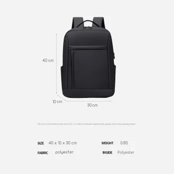 Rahala RAL-619 laptop backpack-Black Rahala RAL-619 laptop backpack-Black