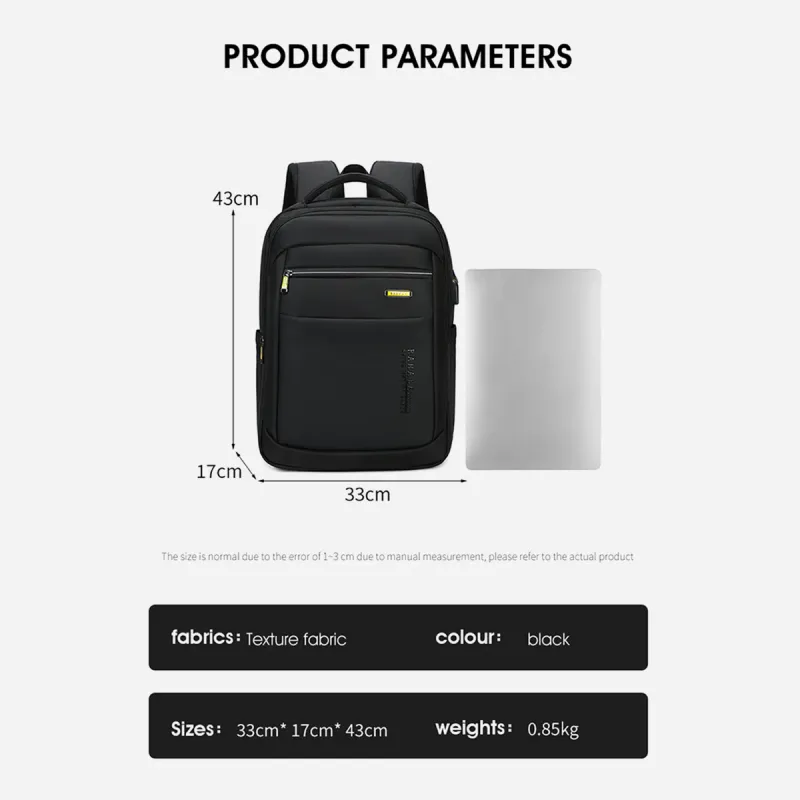 Rahala RAL804 laptop backpack-Black Rahala RAL804 laptop backpack-Black