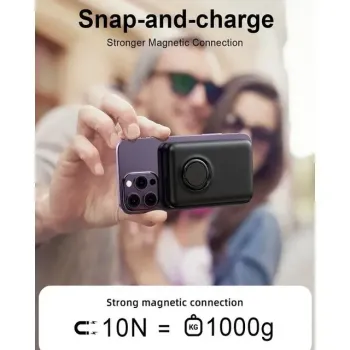 Joyroom Power Bank - JR-W050, Black, 10000 mAh