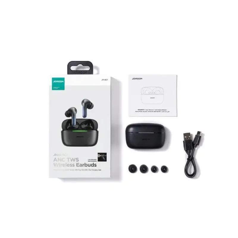 Joyroom Jbuds Series Bluetooth Earphones - JR-BC1, Black Joyroom Jbuds Series Bluetooth Earphones - JR-BC1, Black