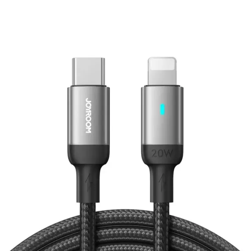 Joyroom USB Type-C to Lightning Cable - S-A10, Black, 1.2 Meter Joyroom USB Type-C to Lightning Cable - S-A10, Black, 1.2 Meter