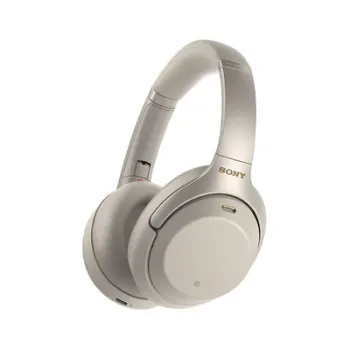 Sony Wireless Noise Cancelling Bluetooth Over-Ear Headphones With Mic For Phone Call - WH-1000XM4 - Gold\Silver