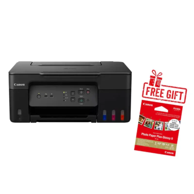 Canon Pixma G3430 Printer 3-In-1 Inkjet Wireless & Canon Photo Paper Plus Glossy II PP-201 Gift Canon Pixma G3430 Printer 3-In-1 Inkjet Wireless & Canon Photo Paper Plus Glossy II PP-201 Gift