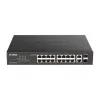 D-Link DGS-1100-18PV2 Smart Managed PoE Switch, 18-Port Gigabit with 2 Combo RJ45/SFP ports