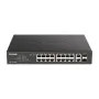 D-Link DGS-1100-18PV2 Smart Managed PoE Switch, 18-Port Gigabit with 2 Combo RJ45/SFP ports