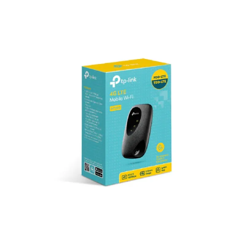 TP-LINK 4G LTE Mobile Wi-Fi, Share with friends internet access for up to 10 devices simultaneously - M7200 -Black TP-LINK 4G LTE Mobile Wi-Fi, Share with friends internet access for up to 10 devices simultaneously - M7200 -Black