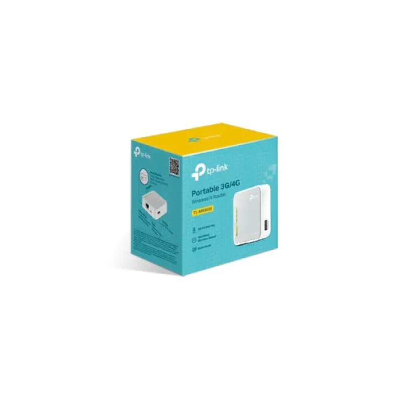 TP-LINK Portable 3G/4G Wireless N Router - TL-MR3020 - White TP-LINK Portable 3G/4G Wireless N Router - TL-MR3020 - White