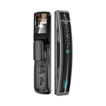 Lezn Lock Electricity new K3O Face version smart door lock - BLACK